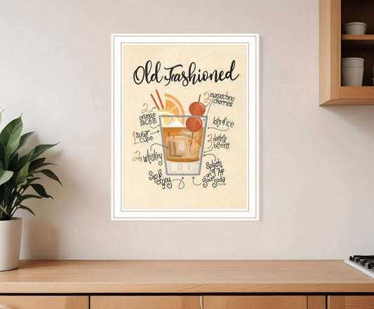 Old Fashioned 2 White Framed Print Wall Art - Homeroots - Flyclothing LLC