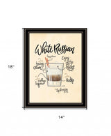 White Russian 1 Black Framed Print Wall Art - Homeroots - Flyclothing LLC