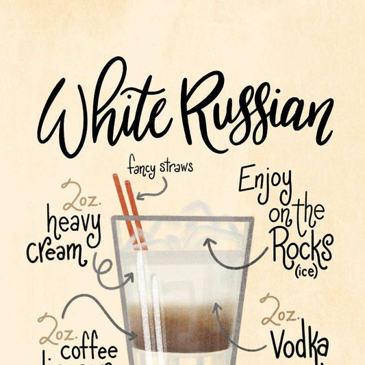 White Russian 1 Black Framed Print Wall Art - Homeroots - Flyclothing LLC