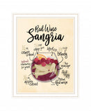 Red Wine Sangria 2 White Framed Print Wall Art - Homeroots - Flyclothing LLC