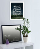 Go Forwards not Backwards 1 White Framed Print Wall Art