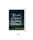 Go Forwards not Backwards 1 White Framed Print Wall Art - Homeroots - Flyclothing LLC