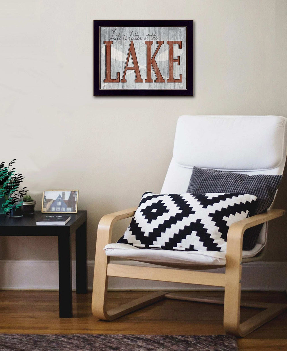 Life is Better at the Lake 3 Black Framed Print Wall Art - Homeroots - Flyclothing LLC