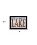 Life is Better at the Lake 3 Black Framed Print Wall Art - Homeroots - Flyclothing LLC