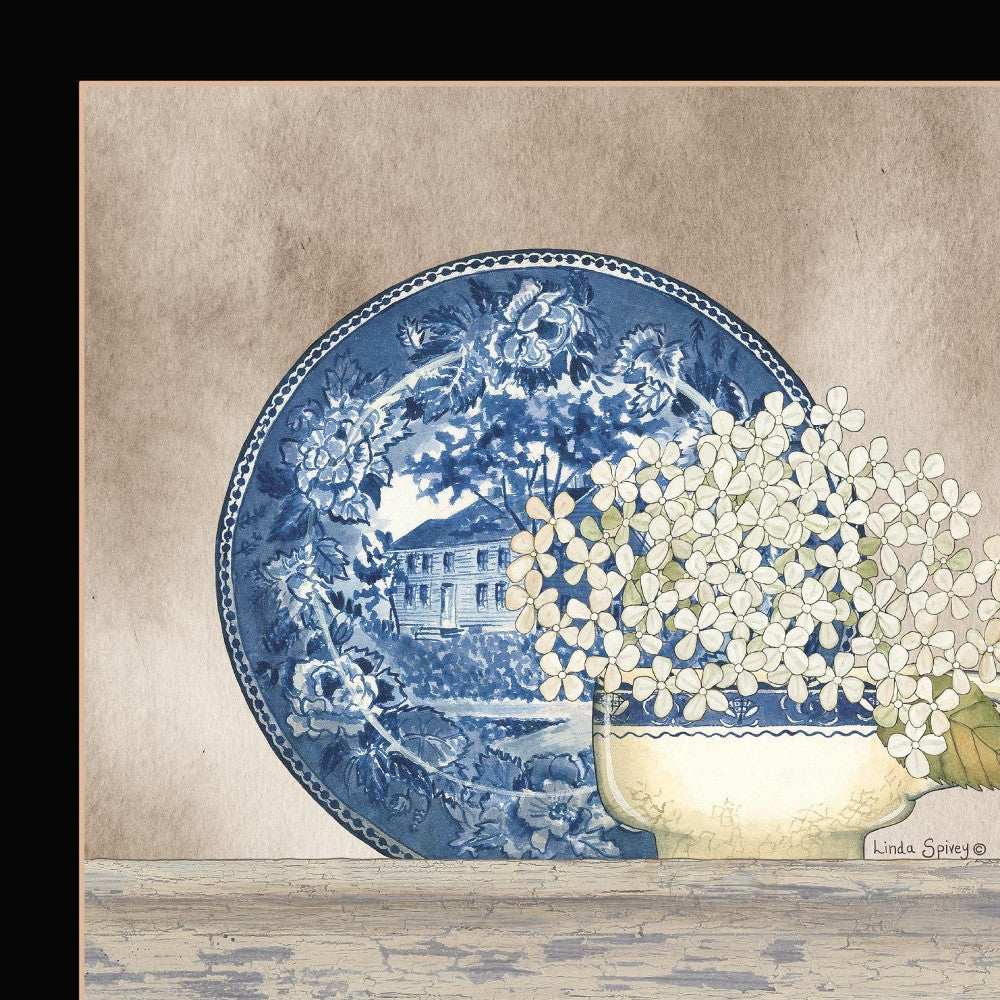 Farmhouse Blues I 1 Black Framed Print Wall Art - Homeroots - Flyclothing LLC