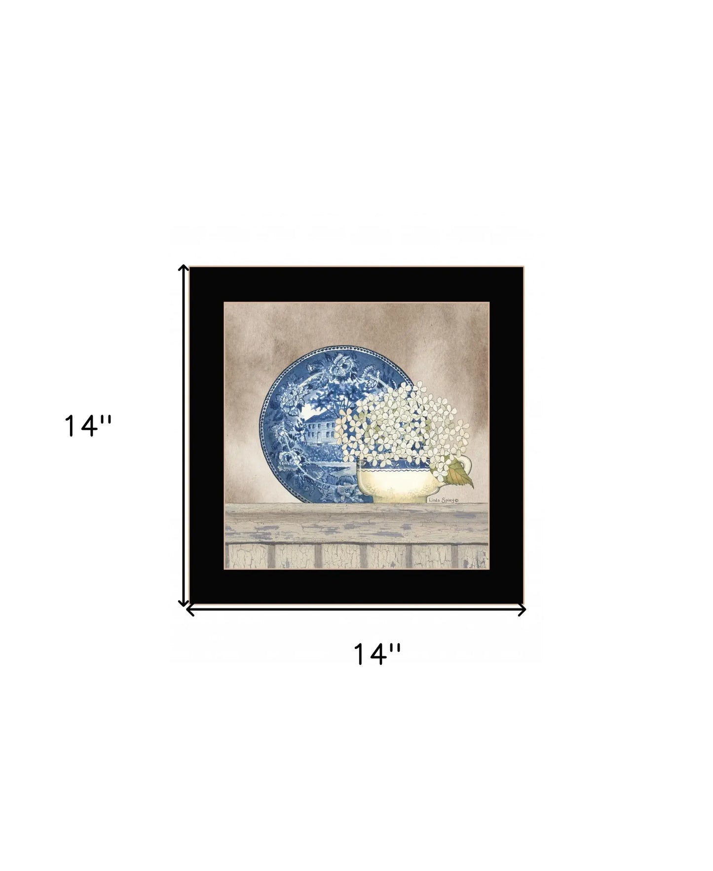 Farmhouse Blues I 1 Black Framed Print Wall Art - Homeroots - Flyclothing LLC