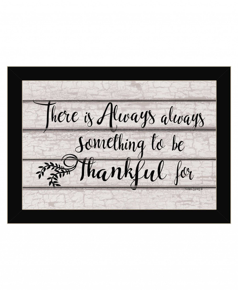 Always Thankful 1 Black Framed Print Wall Art - Homeroots - Flyclothing LLC