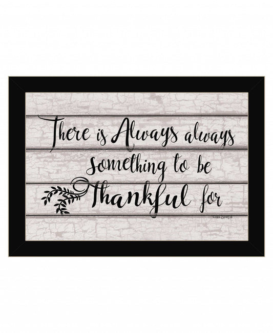 Always Thankful 1 Black Framed Print Wall Art - Homeroots - Flyclothing LLC