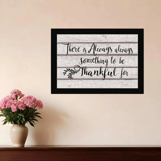 Always Thankful 1 Black Framed Print Wall Art - Homeroots - Flyclothing LLC