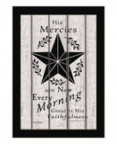 His Mercies are New Every Morning 1 Black Framed Print Wall Art - Homeroots