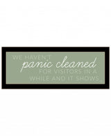 Panic Cleaned 3 Black Framed Print Wall Art - Homeroots - Flyclothing LLC