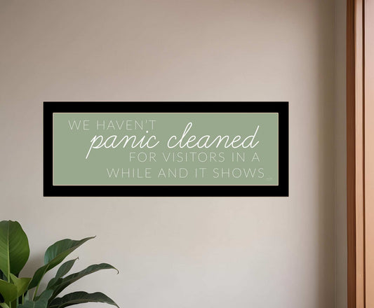 Panic Cleaned 3 Black Framed Print Wall Art - Homeroots - Flyclothing LLC