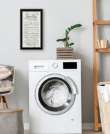 Laundry Rules 1 Black Framed Print Bathroom Wall Art - Homeroots - Flyclothing LLC