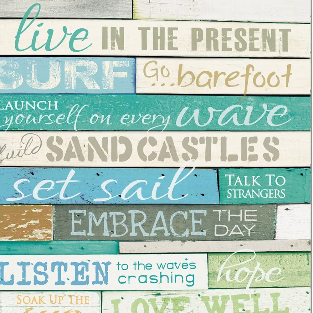 Live in the Present 4 White Framed Print Wall Art - Homeroots - Flyclothing LLC