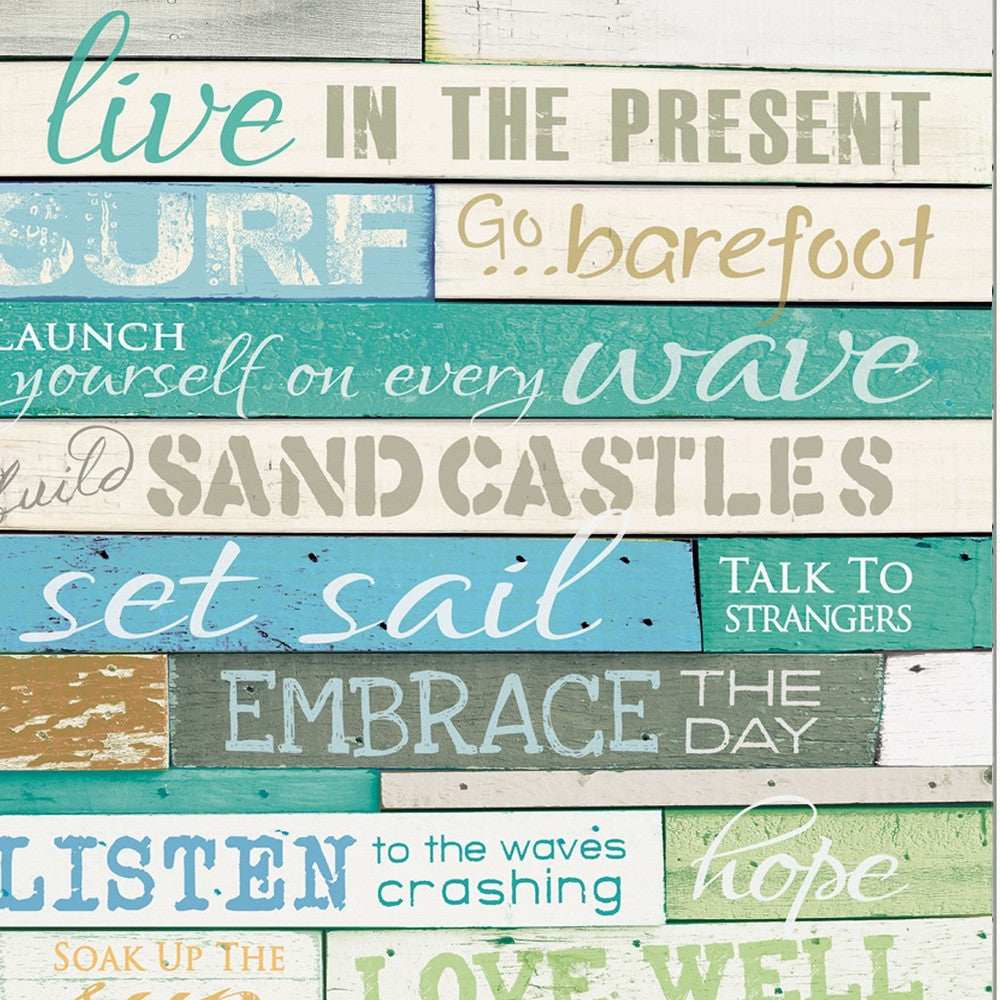Live in the Present 4 White Framed Print Wall Art - Homeroots - Flyclothing LLC