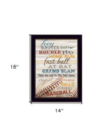 Hey Batter Batter 3 Black Framed Print Wall Art - Homeroots - Flyclothing LLC