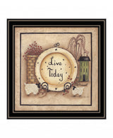 Live Today 2 Black Framed Print Wall Art - Homeroots - Flyclothing LLC
