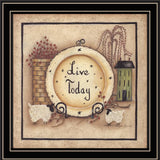 Live Today 2 Black Framed Print Wall Art - Homeroots - Flyclothing LLC