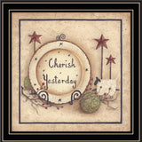 Cherish Yesterday 2 Black Framed Print Wall Art - Homeroots