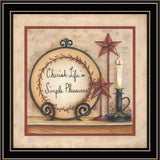 Simple Pleasures 3 Black Framed Print Wall Art - Homeroots - Flyclothing LLC