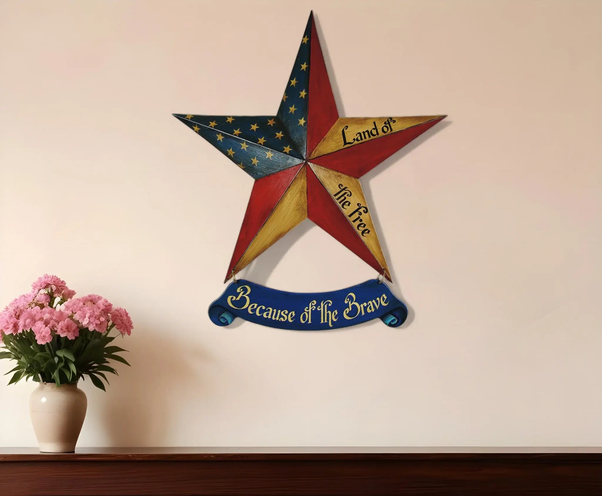 Land Of The Free Unframed Print Wall Art - Homeroots - Flyclothing LLC