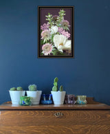 Wild For Plum Bouquet 2 Black Framed Print Wall Art - Homeroots - Flyclothing LLC