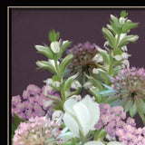 Wild For Plum Bouquet 2 Black Framed Print Wall Art - Homeroots - Flyclothing LLC