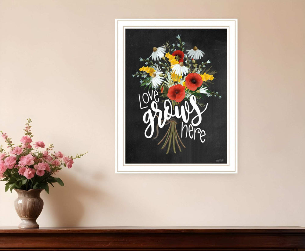 Tropical Sprig 1 White Framed Print Wall Art - Homeroots - Flyclothing LLC