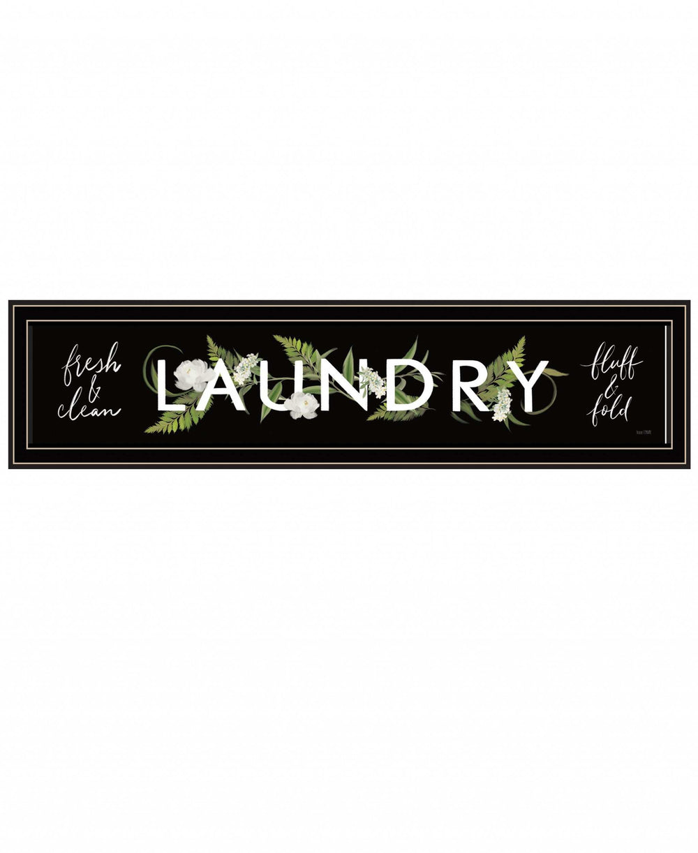 Laundry Fresh and Clean 1 Black Framed Print Bathroom Wall Art - Homeroots - Flyclothing LLC