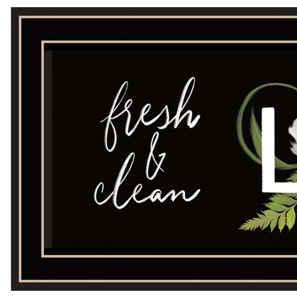 Laundry Fresh and Clean 1 Black Framed Print Bathroom Wall Art - Homeroots - Flyclothing LLC
