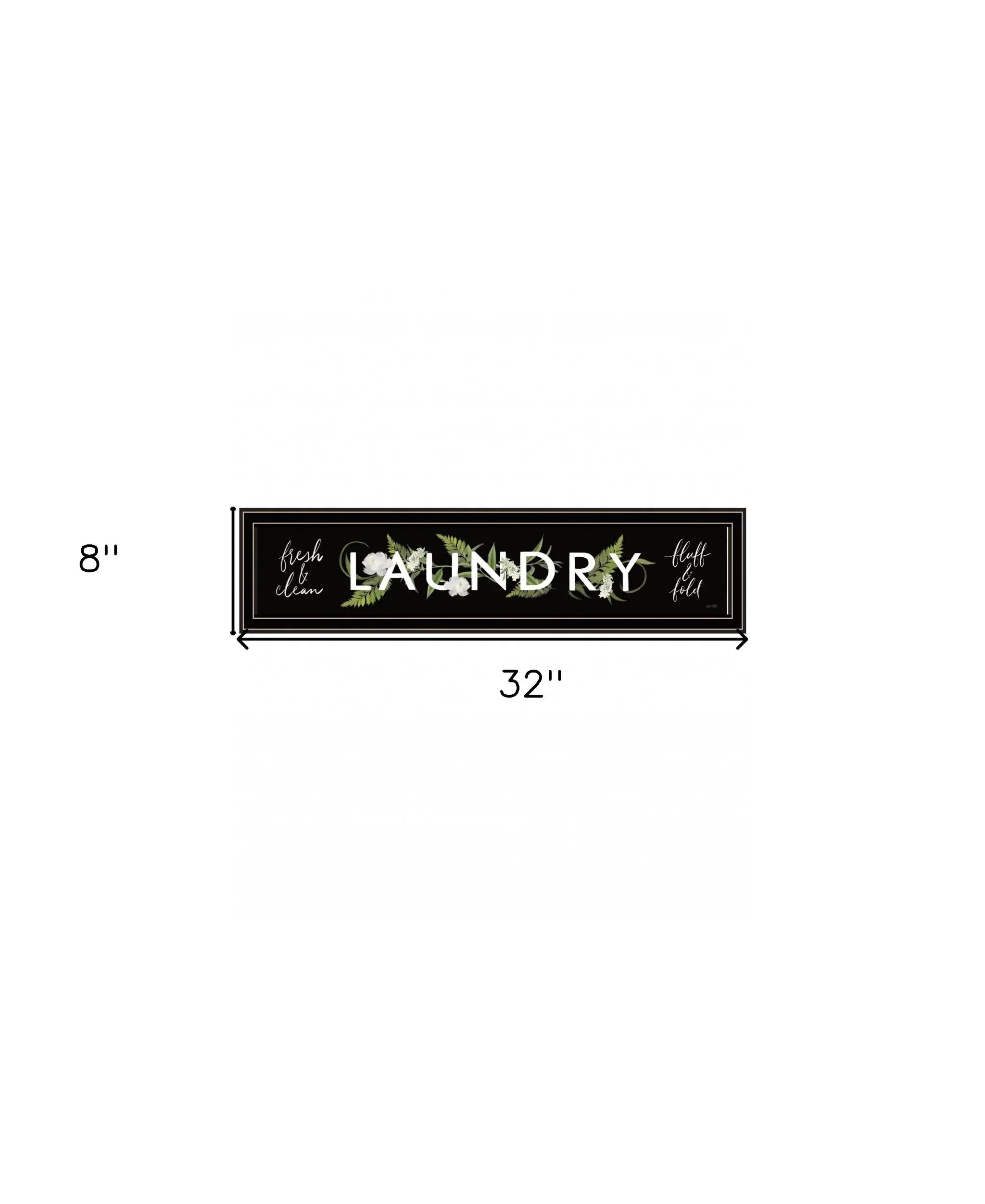Laundry Fresh and Clean 1 Black Framed Print Bathroom Wall Art - Homeroots - Flyclothing LLC
