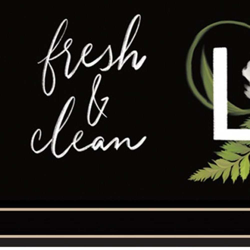 Laundry Fresh and Clean 1 Black Framed Print Bathroom Wall Art - Homeroots - Flyclothing LLC