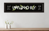 Laundry Fresh and Clean 1 Black Framed Print Bathroom Wall Art - Homeroots - Flyclothing LLC