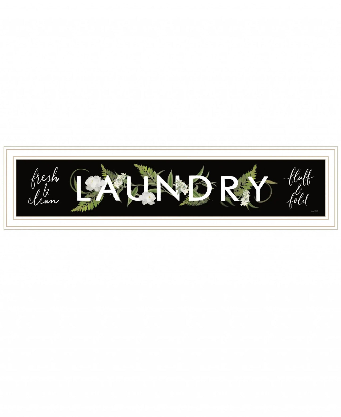 Laundry Fresh and Clean 2 White Framed Print Bathroom Wall Art - Homeroots - Flyclothing LLC