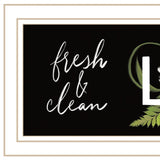 Laundry Fresh and Clean 2 White Framed Print Bathroom Wall Art - Homeroots