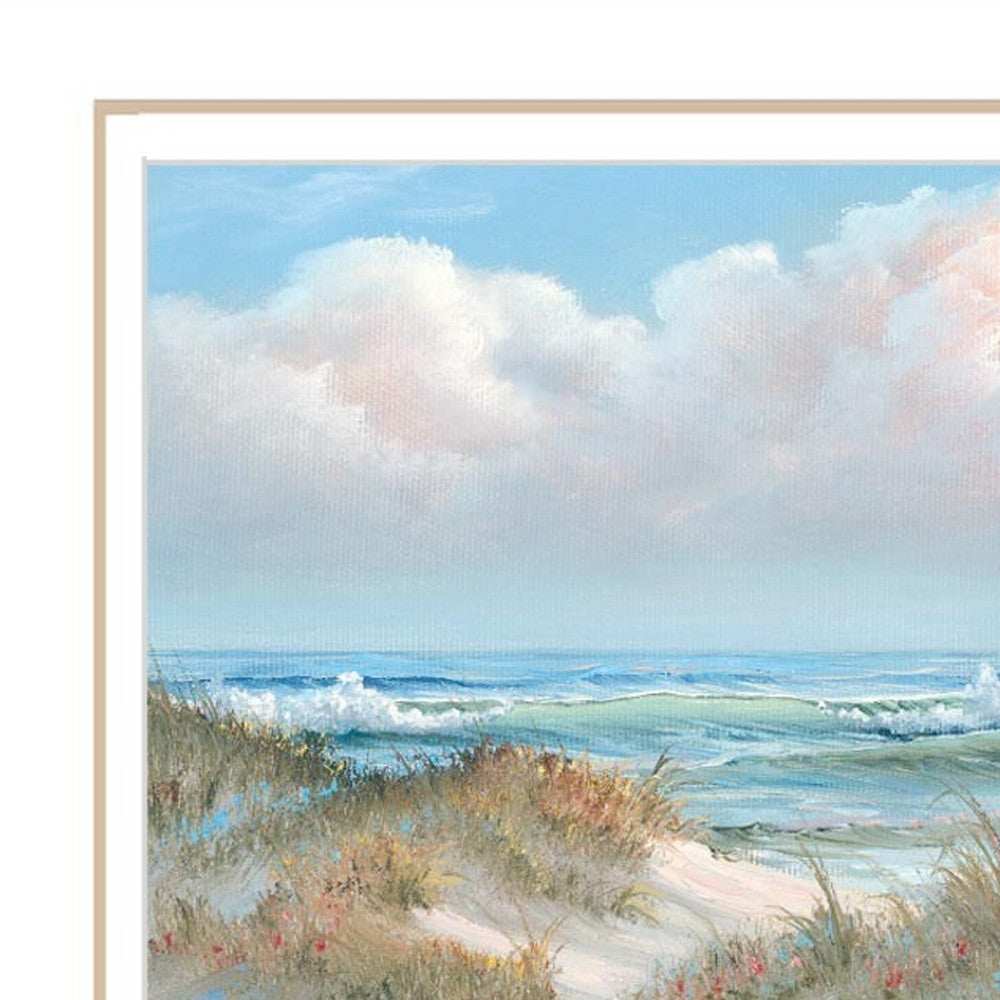 Seascape I 3 White Framed Print Wall Art - Homeroots - Flyclothing LLC