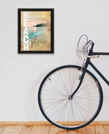 Beach Please 2 Black Framed Print Wall Art - Homeroots - Flyclothing LLC