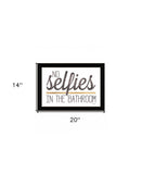 No Selfies in the Bathroom 4 Black Framed Print Bathroom Wall Art - Homeroots - Flyclothing LLC