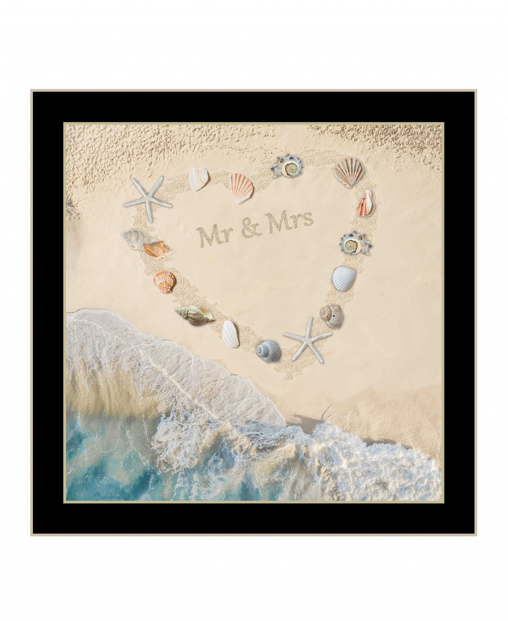 Marriage is a Beach 1 Black Framed Print Wall Art - Homeroots - Flyclothing LLC