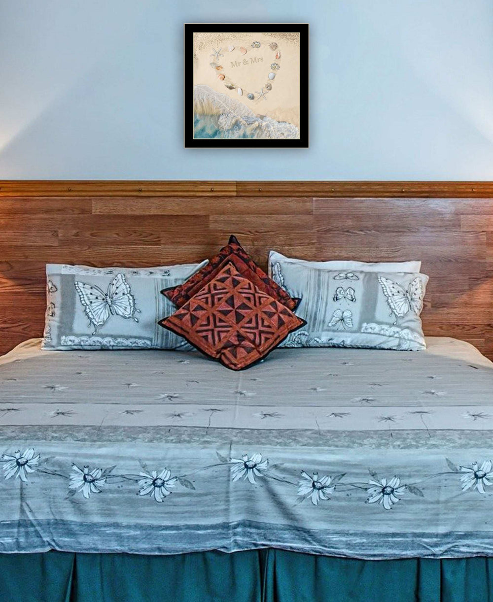 Marriage is a Beach 1 Black Framed Print Wall Art - Homeroots - Flyclothing LLC