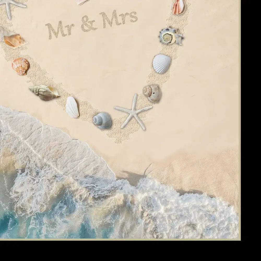 Marriage is a Beach 1 Black Framed Print Wall Art - Homeroots - Flyclothing LLC