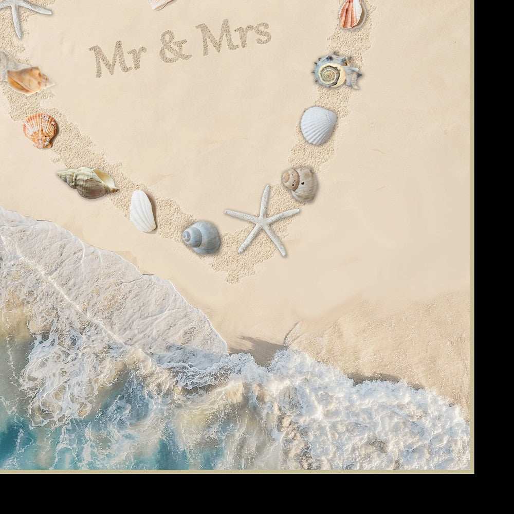 Marriage is a Beach 1 Black Framed Print Wall Art - Homeroots - Flyclothing LLC