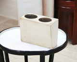2" Wide Pillar Centerpiece Votive Candle Holder - Homeroots