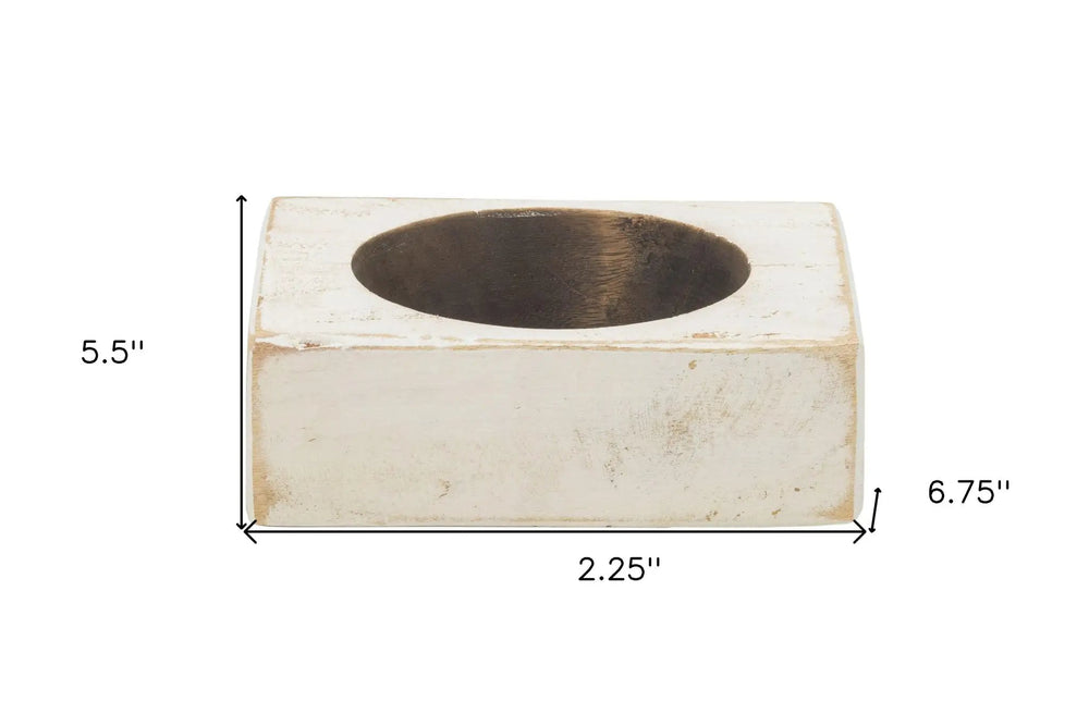 4" Wide Pillar Tabletop Pillar Candle Holder - Homeroots - Flyclothing LLC