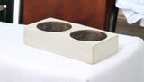 4" Wide Pillar Tabletop Votive Candle Holder - Homeroots