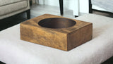 4" Wide Pillar Tabletop Pillar Candle Holder - Homeroots