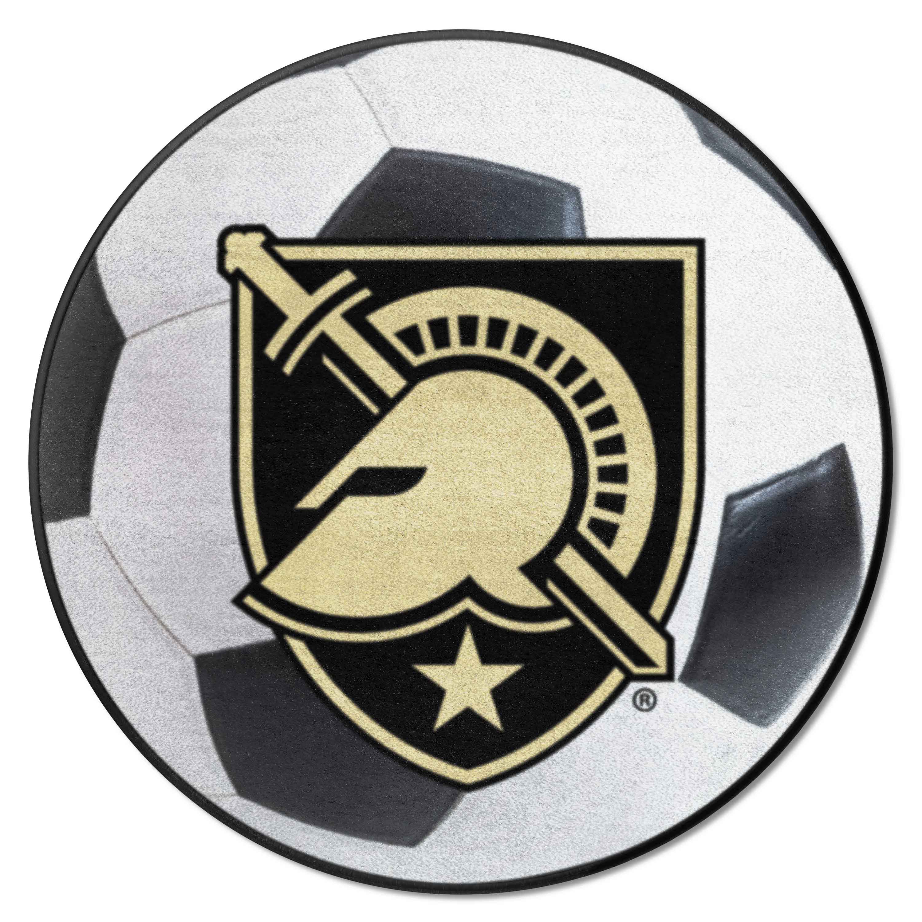 Army West Point Black Knights Soccer Ball Rug - 27in. Diameter - Army West Point