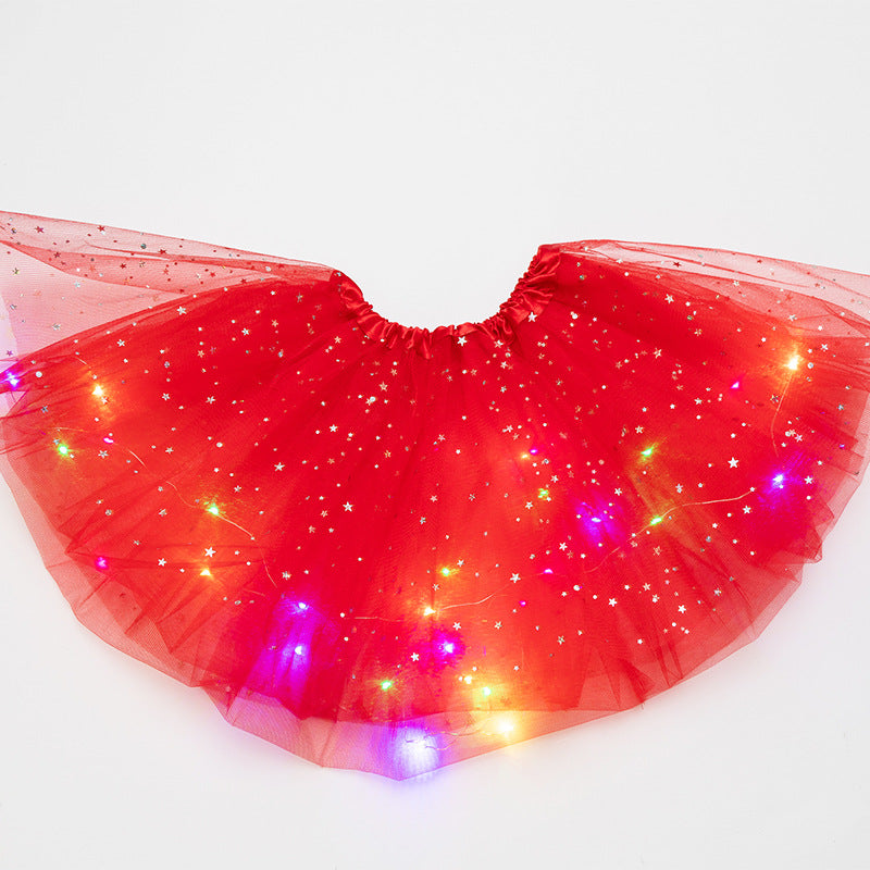 Magical & Luminous LED Princess Halloween Tutu Skirt Sequins Shiny Skirt - My Store - Flyclothing LLC