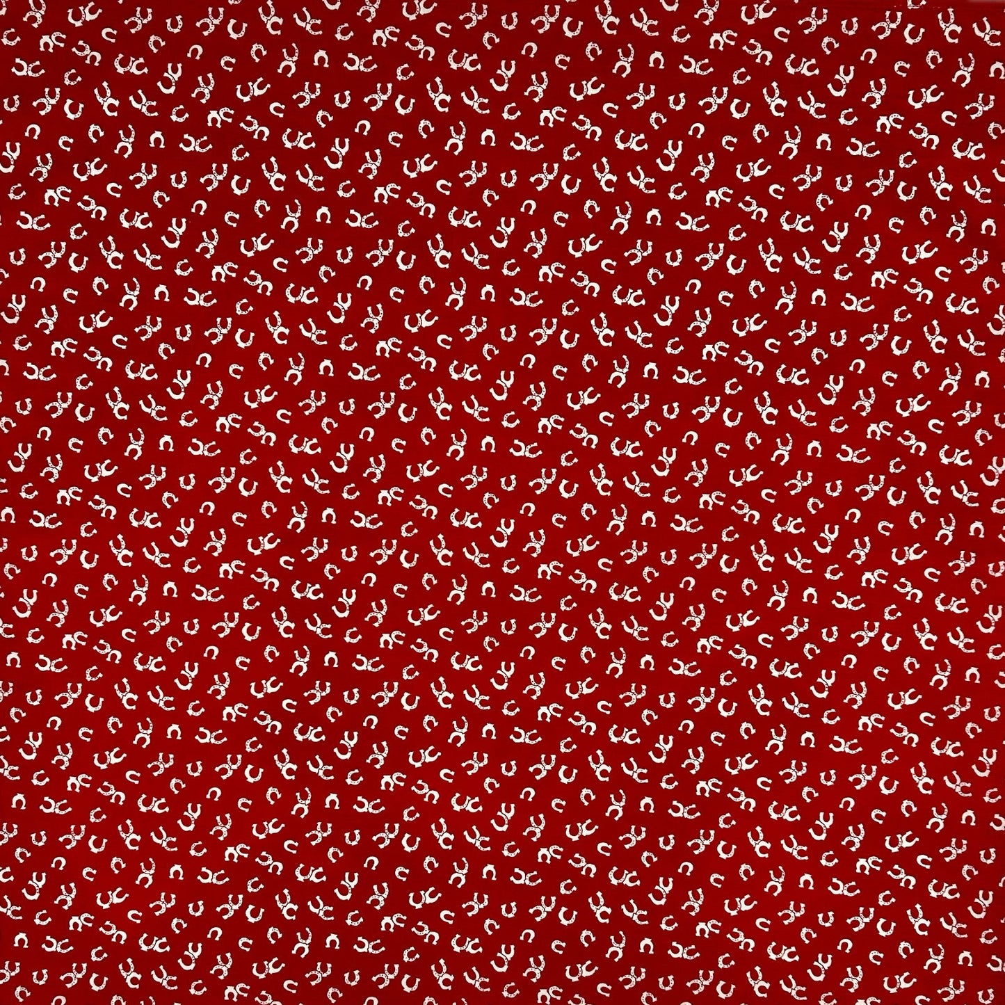 Rockmount Ranch Wear Lucky Horseshoes Western Cotton Bandana in Red - Rockmount Clothing - Flyclothing LLC