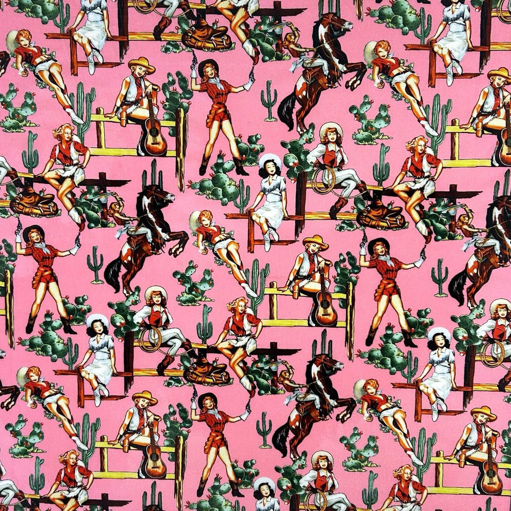 Rockmount Ranch Ware Vintage Cowgirl Western Cotton Bandana in Pink - Rockmount Clothing - Flyclothing LLC